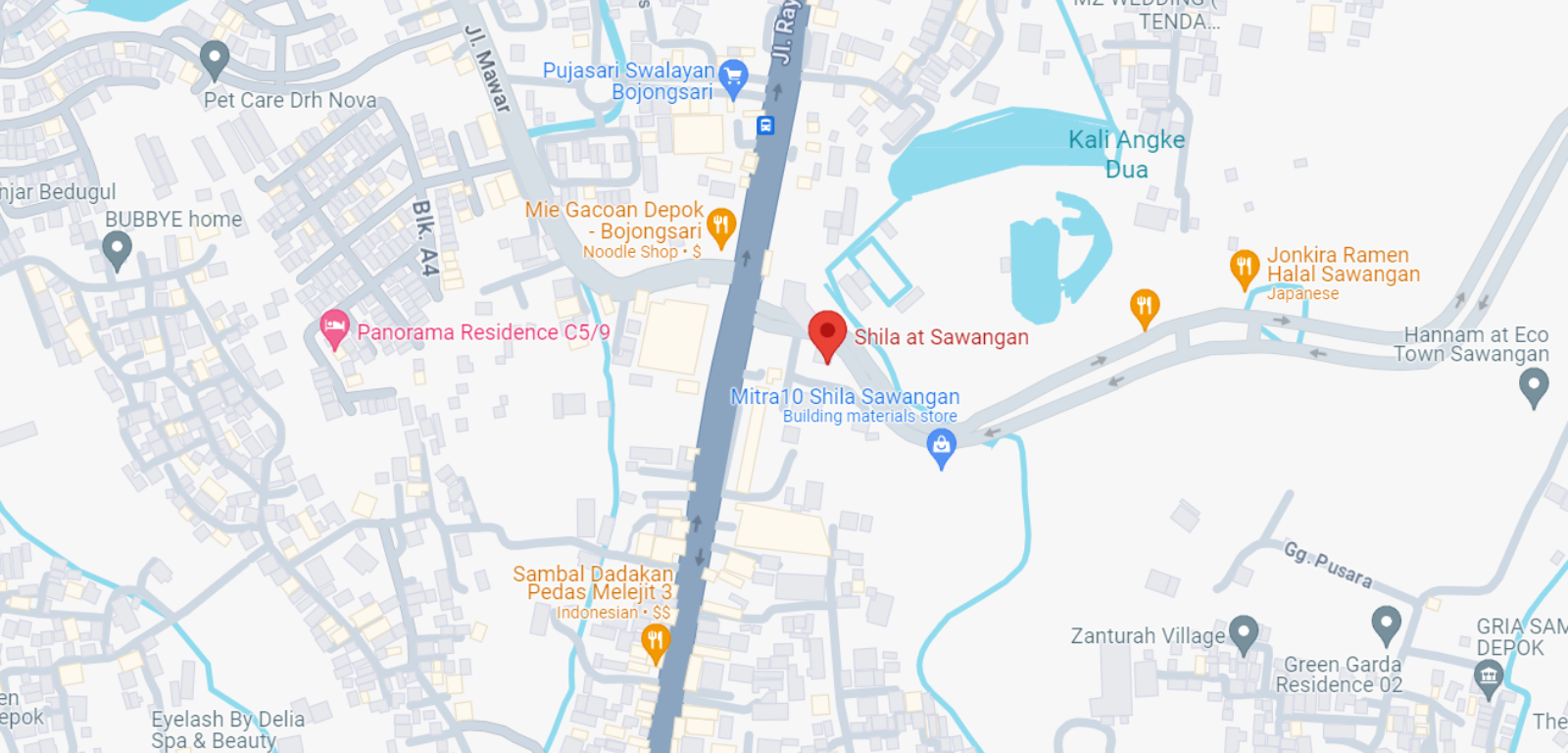 Peta Lokasi Shila at Sawangan